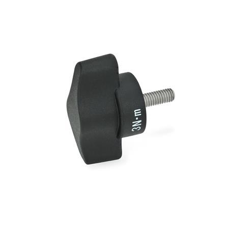 Otto Ganter Torque Limiting Wing Screw, GN 5320